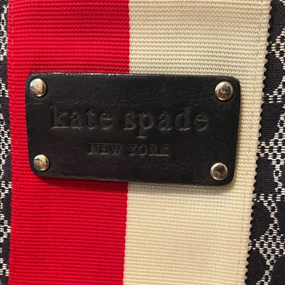 Kate Spade Blue, Red, and White Baby Henry Classic Noel 2 Diaper Bag Tote